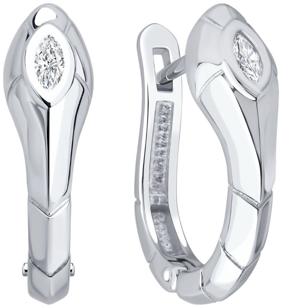 Серьги SOKOLOV 94027115 вес 3.9 г серебро, фианит купить,NaN