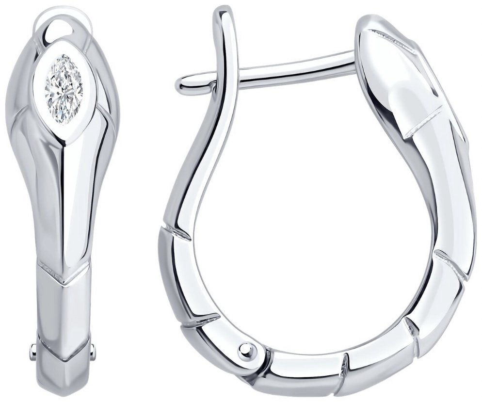 Серьги SOKOLOV 94027115 вес 3.9 г серебро, фианит купить,NaN