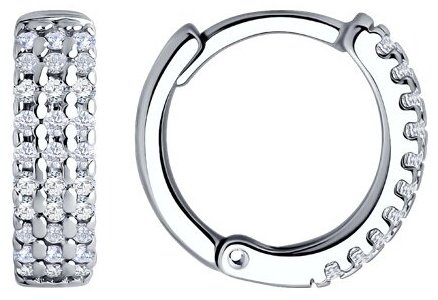 Серьги SOKOLOV 94026691 вес 2.22 г серебро, фианит купить,NaN