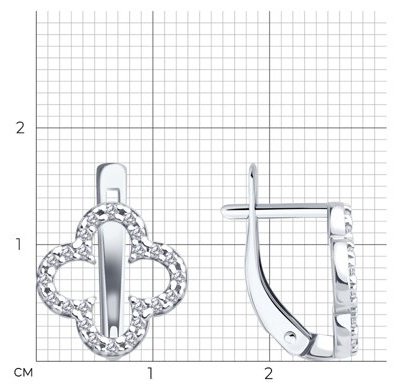Серьги SOKOLOV 94027122 вес 1.98 г серебро, фианит купить,NaN
