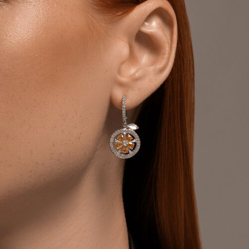 Серьги SOKOLOV 94026694 вес 5.58 г серебро, фианит купить,NaN