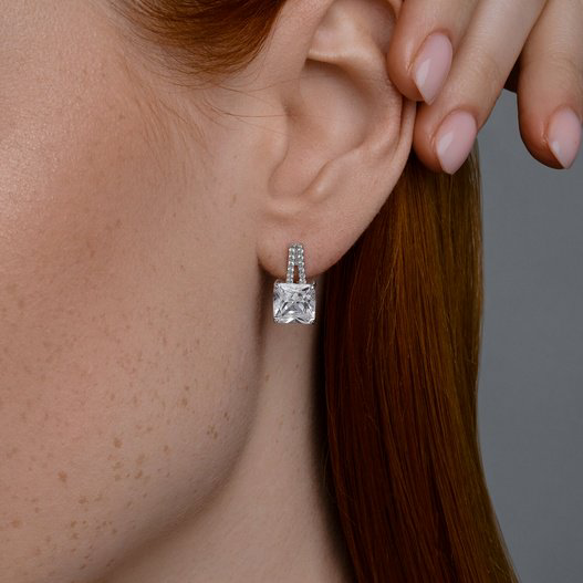 Серьги SOKOLOV 94026820 вес 4.01 г серебро, фианит купить,NaN