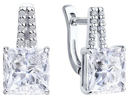 Серьги SOKOLOV 94026820 вес 4.06 г серебро, фианит купить,NaN