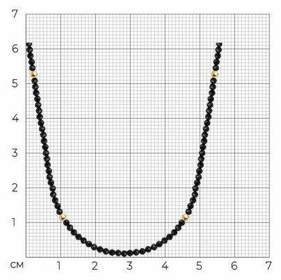 Колье Diamant 93-370-01855-3 длина 36 см вес 3.2 г серебро, шпинель купить,NaN