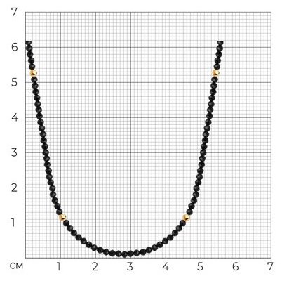 Колье Diamant 93-370-01855-3_36 длина 36 см вес 3.17 г серебро, шпинель купить,NaN