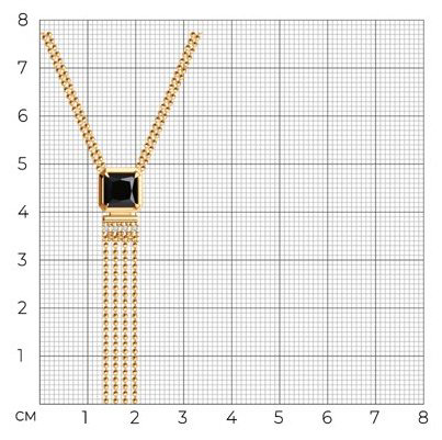 Колье Diamant 93-370-02083-1_45 длина 45 см вес 5.7 г серебро, фианит, оникс купить,NaN