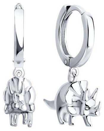 Серьги SOKOLOV 94026709 вес 5.02 г серебро, без вставок купить,NaN