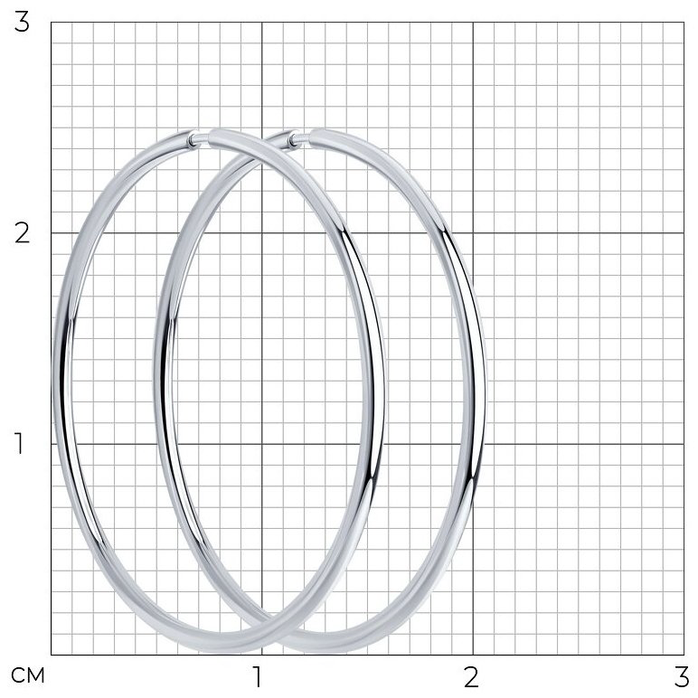 Конго SOKOLOV 94140044 вес 1.32 г серебро, без вставок купить,NaN