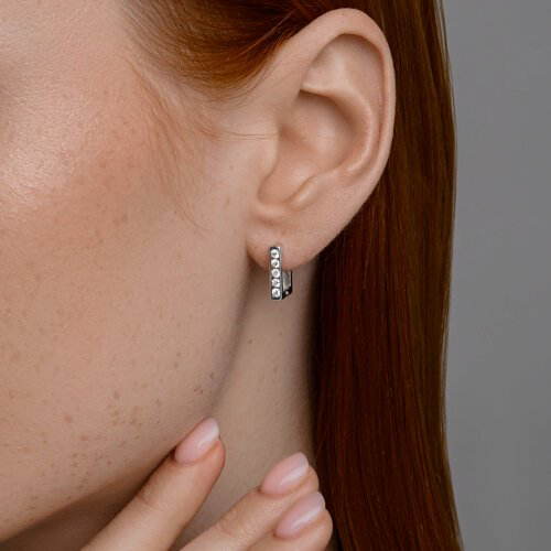 Серьги SOKOLOV 94026822_s вес 2.94 г серебро, фианит купить,NaN