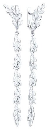 Серьги SOKOLOV 94027228 вес 5.65 г серебро, без вставок купить,NaN