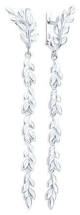 Серьги SOKOLOV 94027228 вес 5.65 г серебро, без вставок купить,NaN