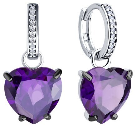 Серьги SOKOLOV 94026823 вес 6.97 г серебро, фианит купить,NaN