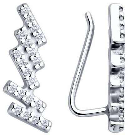 Серьги SOKOLOV 94026714 вес 1.62 г серебро, фианит купить,NaN