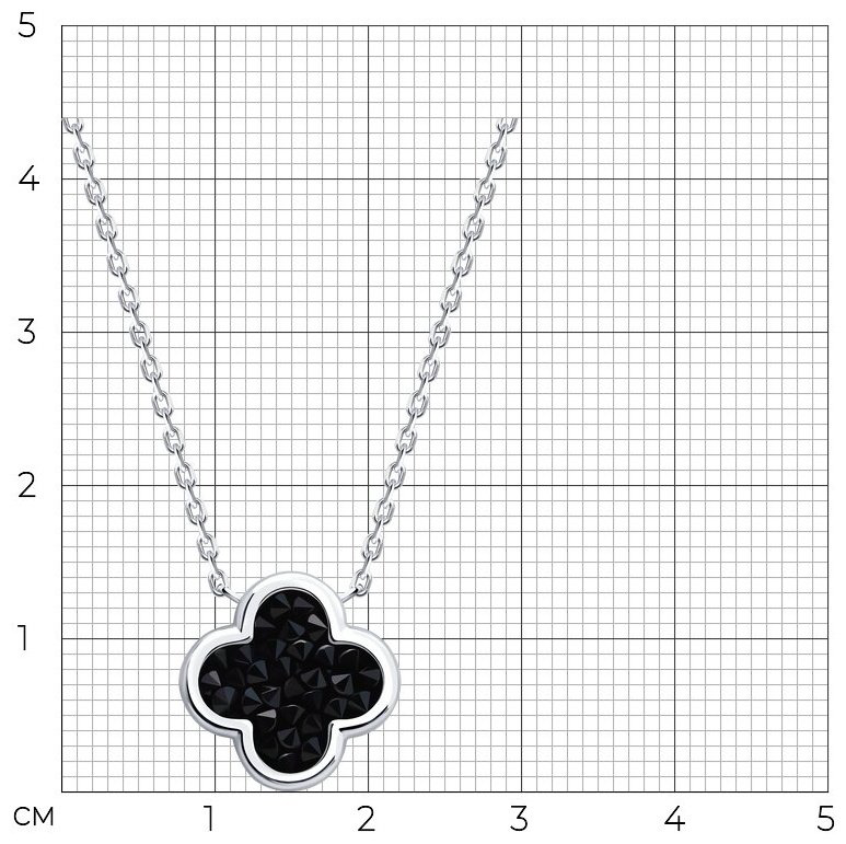 Колье Diamant 94-170-02342-1 длина 40 см вес 4.005 г серебро, без вставок купить,NaN