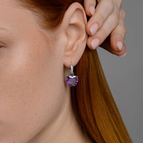 Серьги SOKOLOV 94026823 вес 6.97 г серебро, фианит купить,NaN