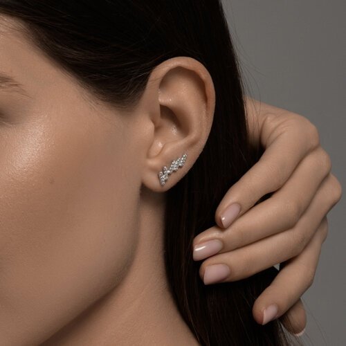 Серьги SOKOLOV 94026714_s вес 1.62 г серебро, фианит купить,NaN