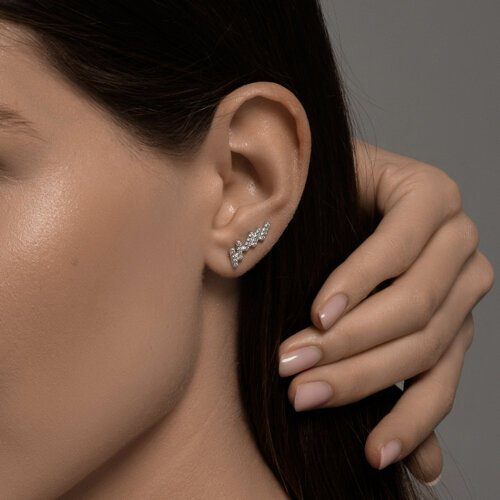 Серьги SOKOLOV 94026714_s вес 1.62 г серебро, фианит купить,NaN