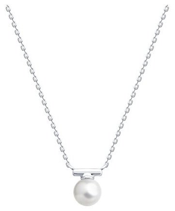 Колье Diamant 94-170-02369-1_40\45 длина 40 см вес 1.7 г серебро, имитация жемчуга купить,NaN