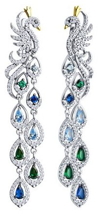 Серьги SOKOLOV 94026717 вес 13.24 г серебро, фианит купить,NaN