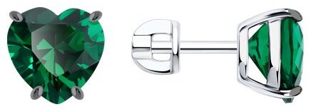 Серьги SOKOLOV 94026829 вес 2.78 г серебро, фианит купить,NaN