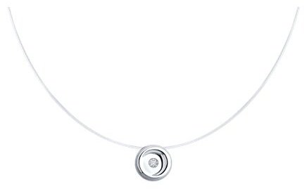 Колье Diamant 94-270-02699-1 длина 50 см вес 0.6 г серебро, леска, бриллиант купить,NaN