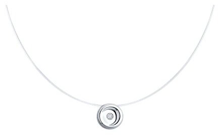 Колье Diamant 94-270-02699-1 длина 50 см вес 0.6 г серебро, леска, бриллиант купить,NaN