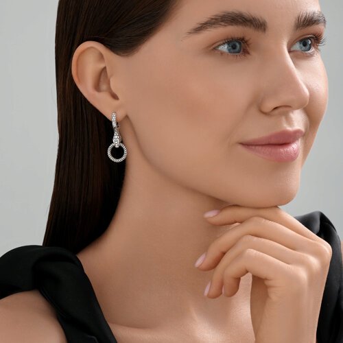 Конго Diamant А95-121-02293-1С вес 5.42 г серебро, без вставок купить,NaN