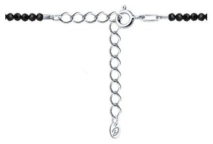 Колье Diamant 94-370-01855-3 длина 36 см вес 2.826 г серебро, шпинель купить,NaN