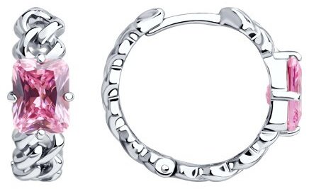 Серьги SOKOLOV 94026837 вес 5.68 г серебро, фианит купить,NaN
