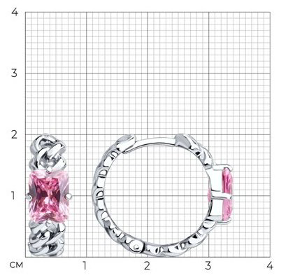 Серьги SOKOLOV 94026837 вес 5.68 г серебро, фианит купить,NaN