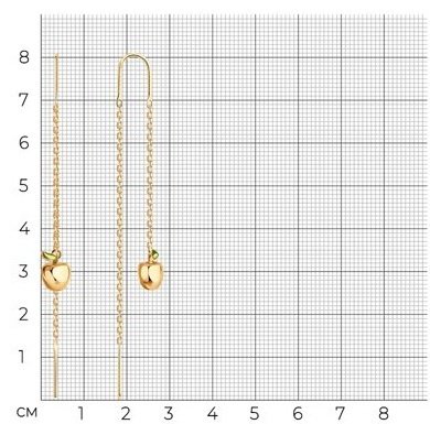 Серьги-цепочки SOKOLOV 93022421 вес 4.86 г серебро, без вставок купить,NaN