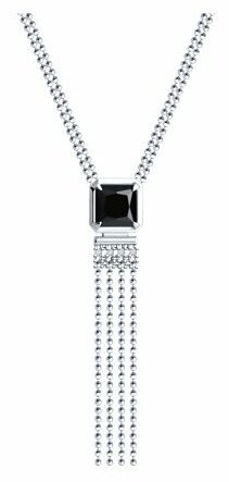 Колье Diamant 94-370-02083-1 длина 45 см вес 5.8 г серебро, оникс купить,NaN