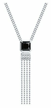 Колье Diamant 94-370-02083-1 длина 45 см вес 5.8 г серебро, оникс купить,NaN