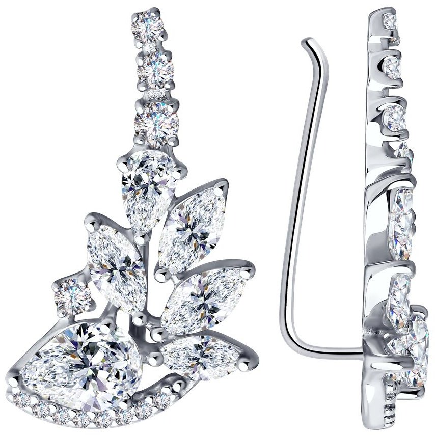 Кафф Diamant 94-120-00471-1 вес 3.73 г серебро, фианит купить,NaN