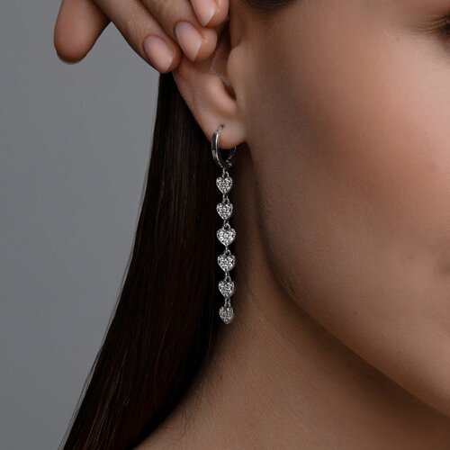 Серьги SOKOLOV 94026866 вес 5.28 г серебро, фианит купить,NaN