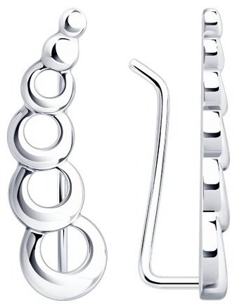 Кафф Diamant 94-120-01157-1 вес 1.7 г серебро, без вставок купить,NaN