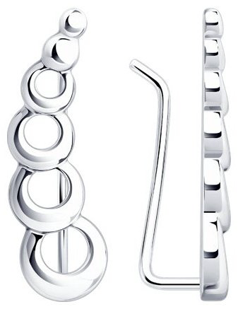 Кафф Diamant 94-120-01157-1 вес 1.7 г серебро, без вставок купить,NaN