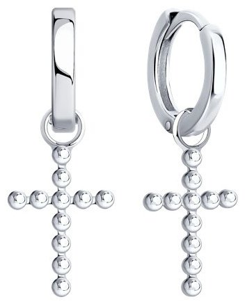 Серьги SOKOLOV 94026737 вес 3.71 г серебро, без вставок купить,NaN