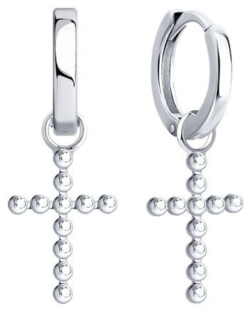Серьги SOKOLOV 94026737 вес 3.71 г серебро, без вставок купить,NaN