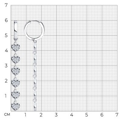 Серьги SOKOLOV 94026866 вес 5.28 г серебро, фианит купить,NaN
