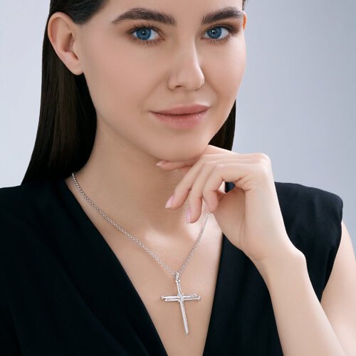 Колье SOKOLOV 94071309 длина 55 см вес 12.21 г серебро, без вставок купить,NaN
