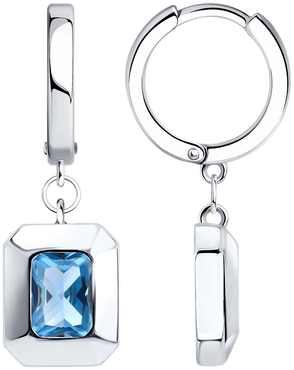Серьги SOKOLOV 94026869 вес 3.97 г серебро, фианит купить,NaN
