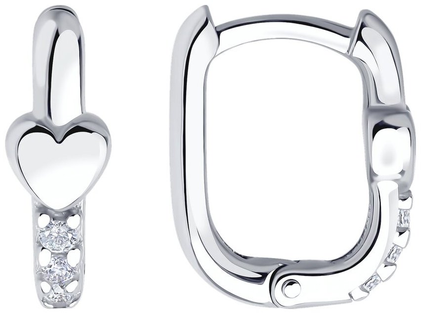 Серьги SOKOLOV 94026871 вес 2.27 г серебро, фианит купить,NaN