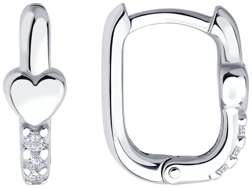 Серьги SOKOLOV 94026871 вес 2.27 г серебро, фианит купить,NaN