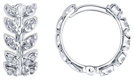 Серьги SOKOLOV 94026740 вес 2.82 г серебро, фианит купить,NaN