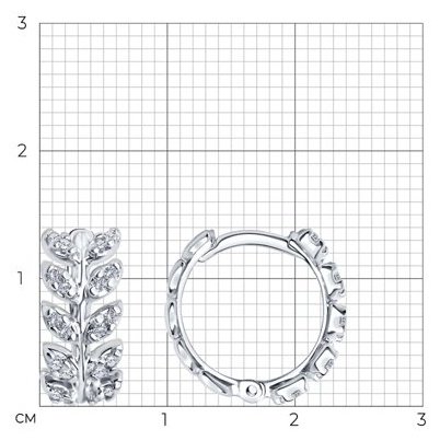 Серьги SOKOLOV 94026740 вес 2.82 г серебро, фианит купить,NaN