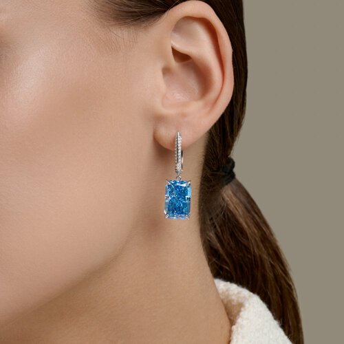 Серьги SOKOLOV 94027348 вес 10.5 г серебро, фианит купить,NaN
