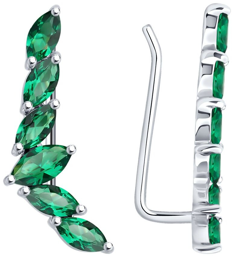 Кафф Diamant 94-320-02173-2 вес 1.82 г серебро, ситалл купить,NaN