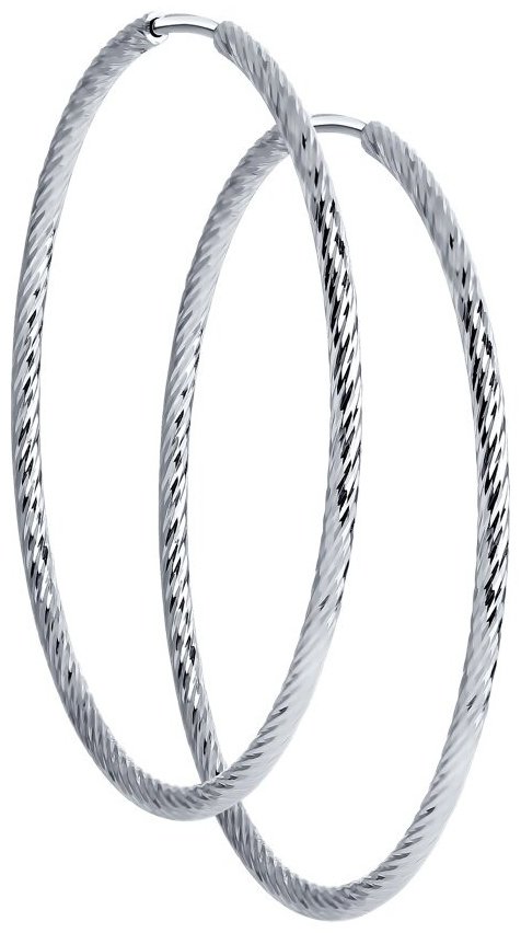 Серьги SOKOLOV 94140005 вес 3.11 г серебро, без вставок купить,NaN