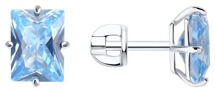 Серьги SOKOLOV 94026877_s вес 2.35 г серебро, фианит купить,NaN